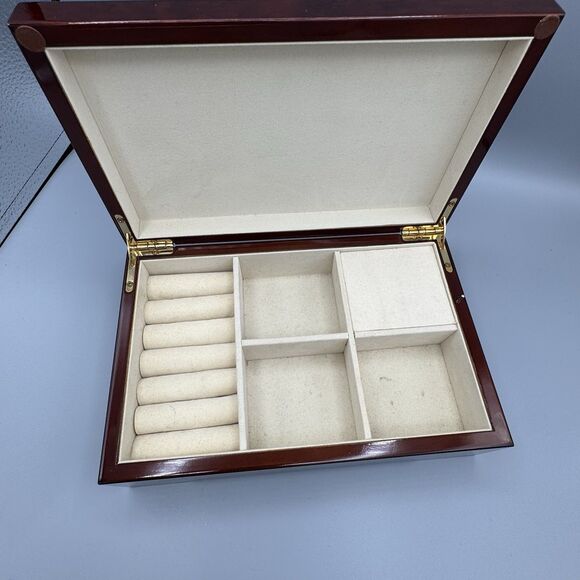 Vtg Monet Water Lilies Musical Jewelry Box Waltz of the Flowers by Tchaikovsky - Picture 2 of 12